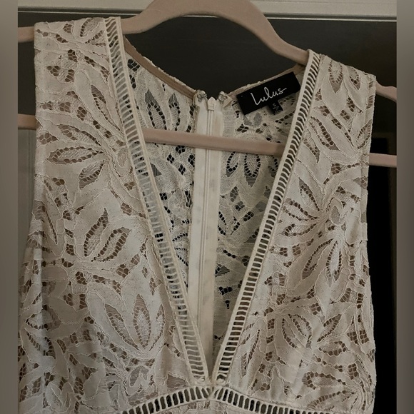 Lulus White Lace Jumpsuit- S - Picture 2 of 3